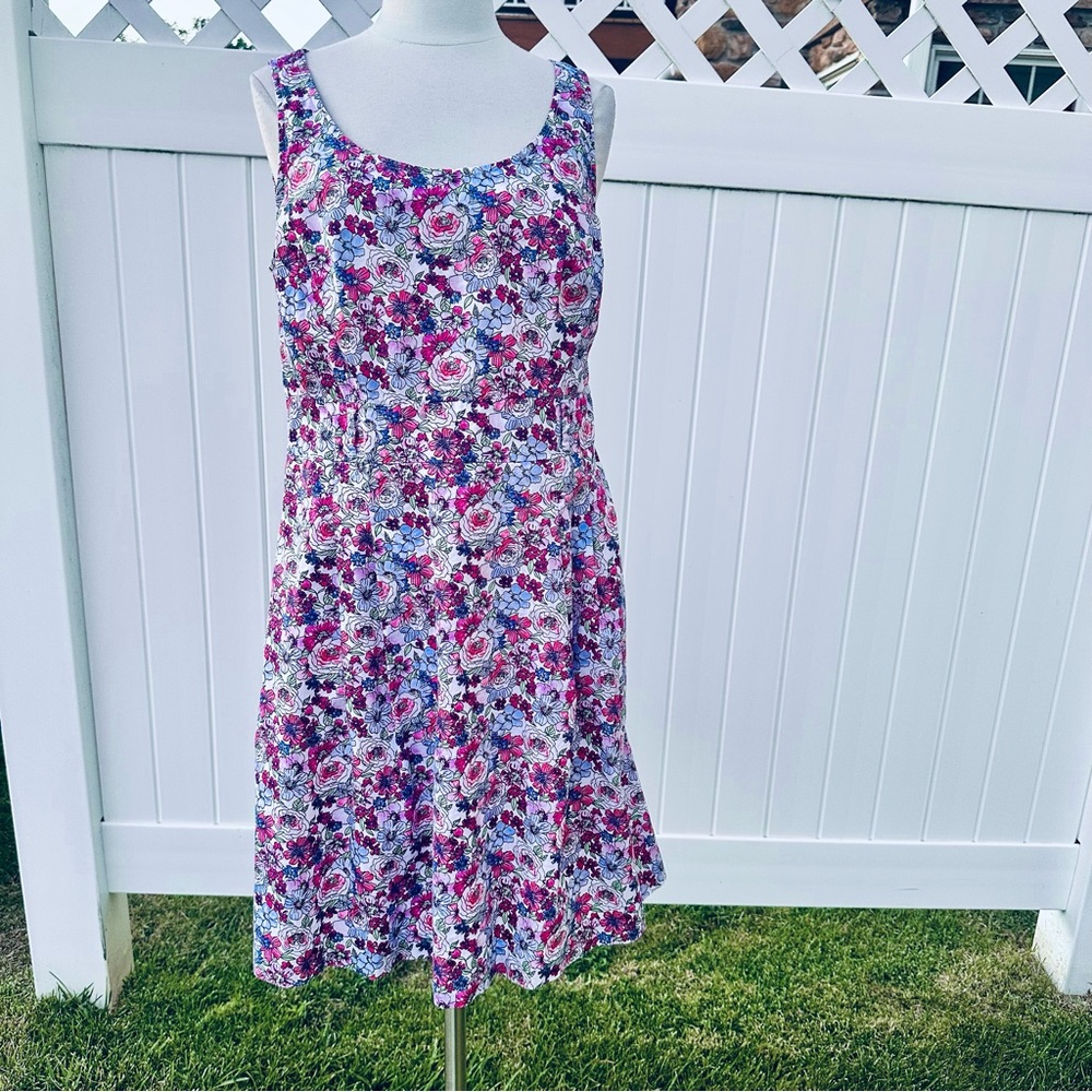 Tommy Hilfiger Women's Size 10 Floral A-Line Sleeveless Spring Sundress - Picture 3 of 15